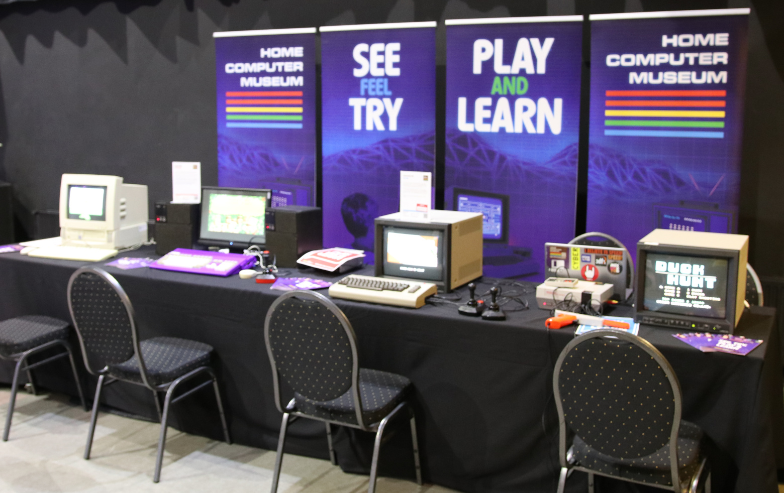 photo of the Home Computer Museum stand at T-DOSE 2023